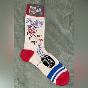 Blue Q Hockey Socks - Red, Blue, and White
